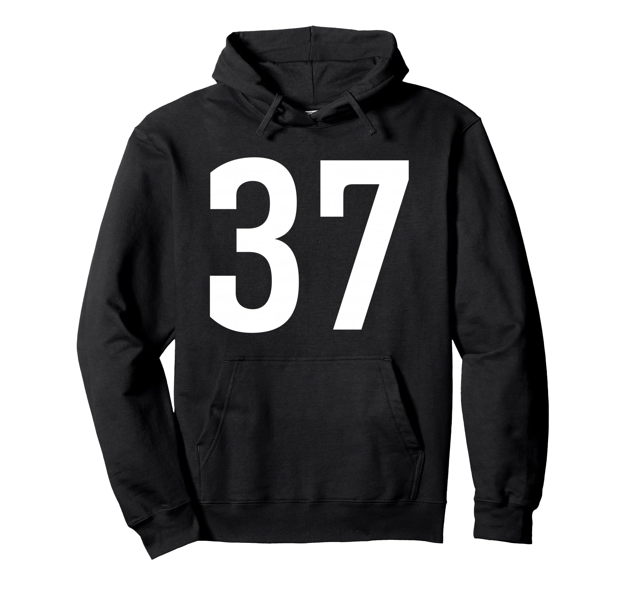 

Number Thirty Seven #37 Sports Team Uniform Hoodie