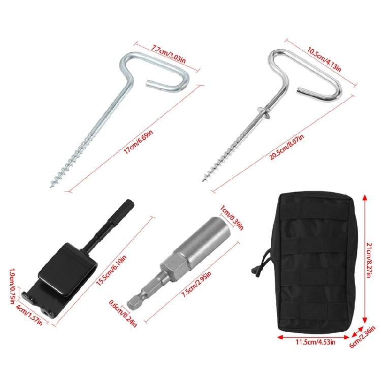 9pcs Outdoor Ground Camping Tent Stakes Anchors Pegs Windproofed Tent Stakes for Cold Weather Conditions