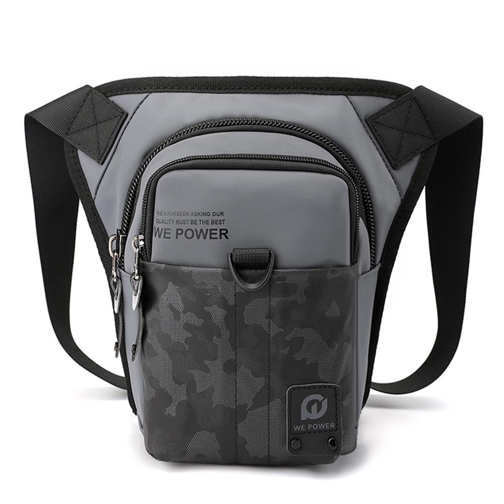 Męska saszetka biodrowa torba na nogę dla motocyklisty wodoodporny nylonowy podróżny męski listonoszka Cross Body pas biodrowy torba na udo