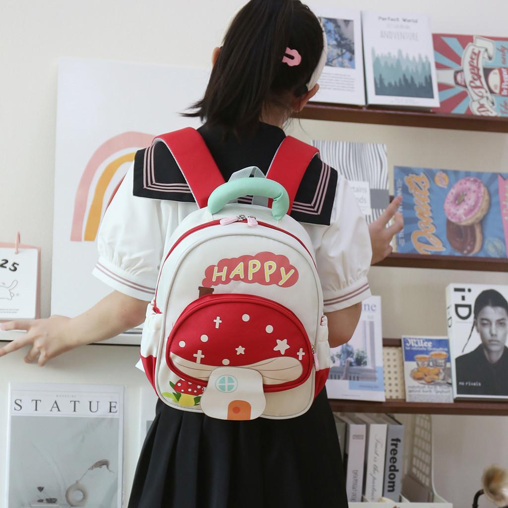 Light And Spacious Toddler Backpack With Cartoon Print For School And Outings