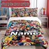 3pcs Duvet Cover Set (1*Duvet Cover + 2*Pillowcase, Without Core), Custom Name One Piece Pattern Bedding Set, Home Bedroom Decor Gift