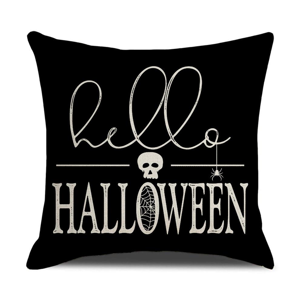 

Halloween Black Plaid Pillow Cover Home Sofa Cushion Cover Bedroom Bedside Pillow Cover Premium Durable Quality 45 * 45Cm (excluding pillow core)