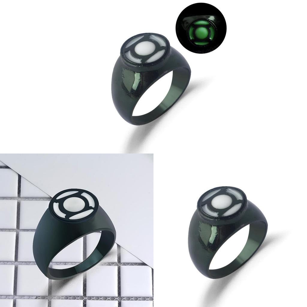 Green Lantern Night Light Ring With Cartoon Design And Unisex Fit For Collectors