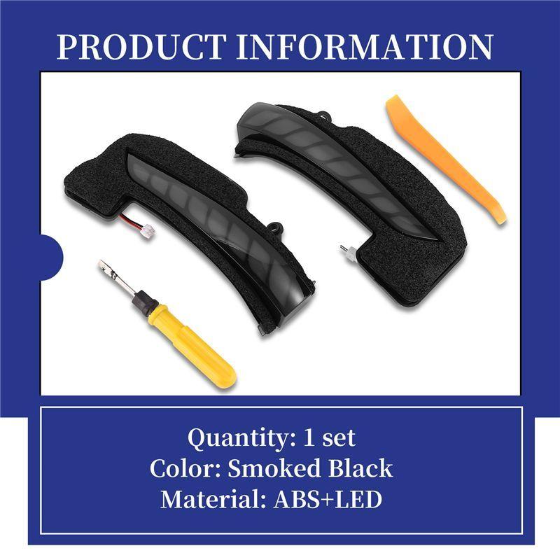 Powerful LED Dynamic Turn Signal Side Rearview Mirror Indicator Blinker Light For Toyota Fortuner Hilux Innova 2016+