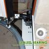 8 ks Heavy Duty Nylonové Kolečko pro Garážová Vrata Odolné proti Vysokému Tlaku Rezuvzdorné Kolečko pro Garážová Vrata s Utěsněným Ložiskem pro Nábytek