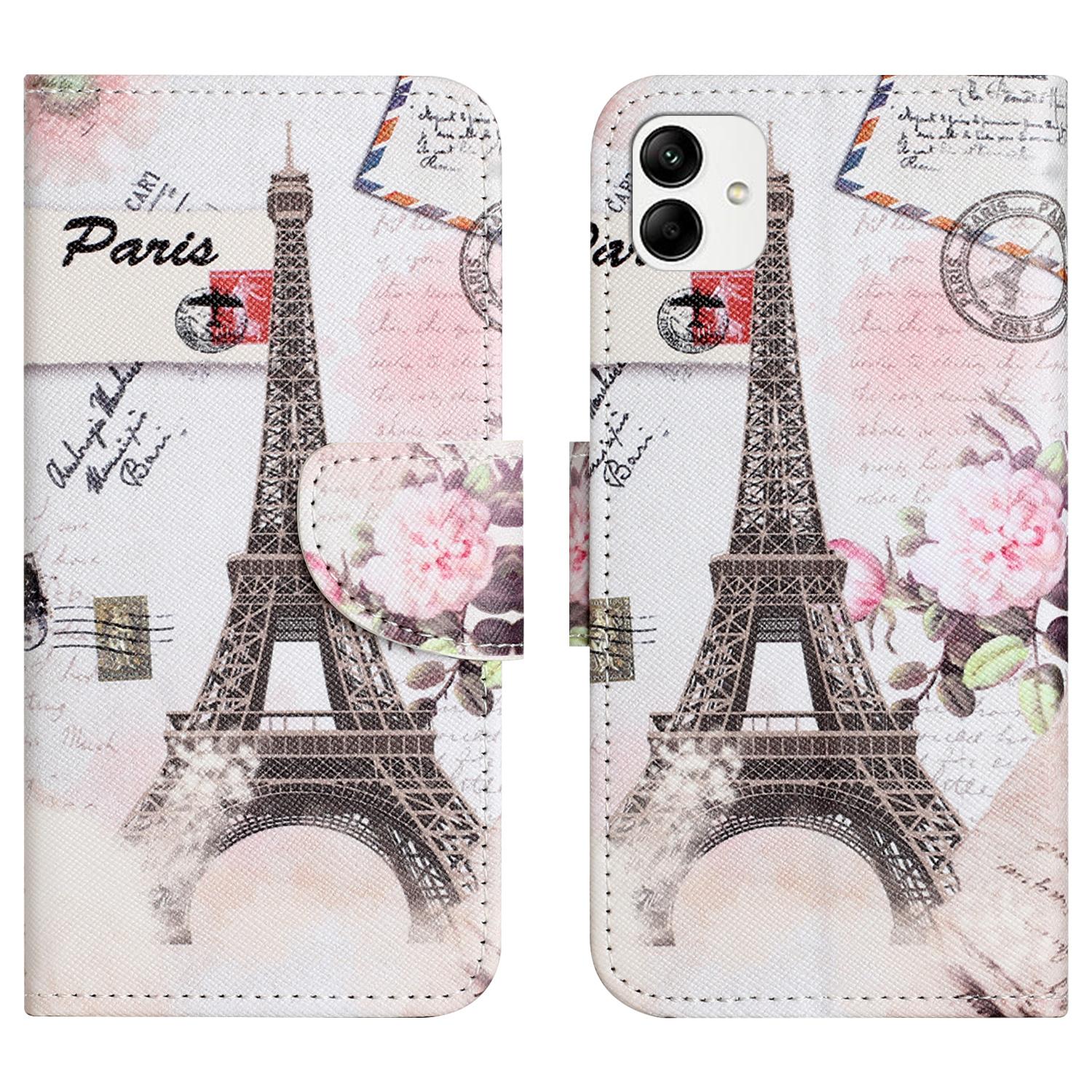 

For Motorola Moto G54 5G Case Pattern Printing PU Leather Stand Wallet Phone Cover Tower