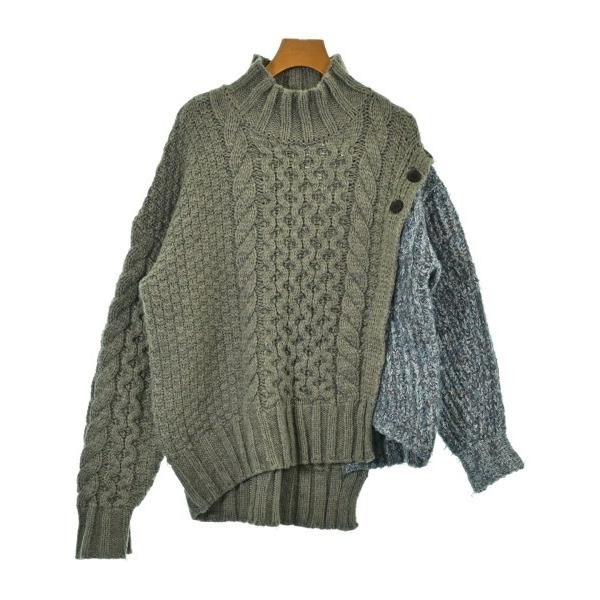 LILY BROWN Lily Brown Knit Sweater Women s F Gray x Blue [Used] [Secondhand]