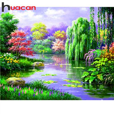 Pintura de diamante 5D Diy Hermoso paisaje Pintura de diamante 5D DIY COMPLETA Manualidades Decoración del hogar de la habitación