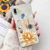 Pour Huawei Y6 2019 MRD-LX1F Coque Fleurs d'Été Silicone Souple TPU Cover Pour Huawei Y6 Prime 2019 6.09" Coques Pare-chocs Mode Fille