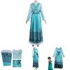 Encanto Julieta Madrigal Cosplay Kleid Kostüm Für Frauen Blumendruck Rundhalsausschnitt Kurzarm Midi Kleid Komplettanzug Outfit