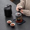 Portable Glass Travel Teaware Sets Outdoor Kung Fu Tea Brewing Portable Heat-resistant Tea Cup