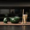 Azure Stone Matcha Handmade Home Easy Clean Tea Set Tool Stand Kit Bowl Whisk Scoop Gift Ceremony Traditional Chinese Accessorie