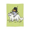 Coperte in pile Gatto Cartone Animato Gatto Simons Coperta Plaid Vintage per Casa Copriletti,