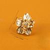 Petal Shaped, Single Hole Handle, Antique, New Chinese Style, Zinc Alloy, Small Handle, Light Luxury, Cabinet Door Drawer, Shaped Handle