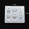 Cute Beads Cube Triangle Silicone Mold For Jewelry Earrings Pendant Making Resin UV Epoxy Resin Molds Crafts DIY Tool