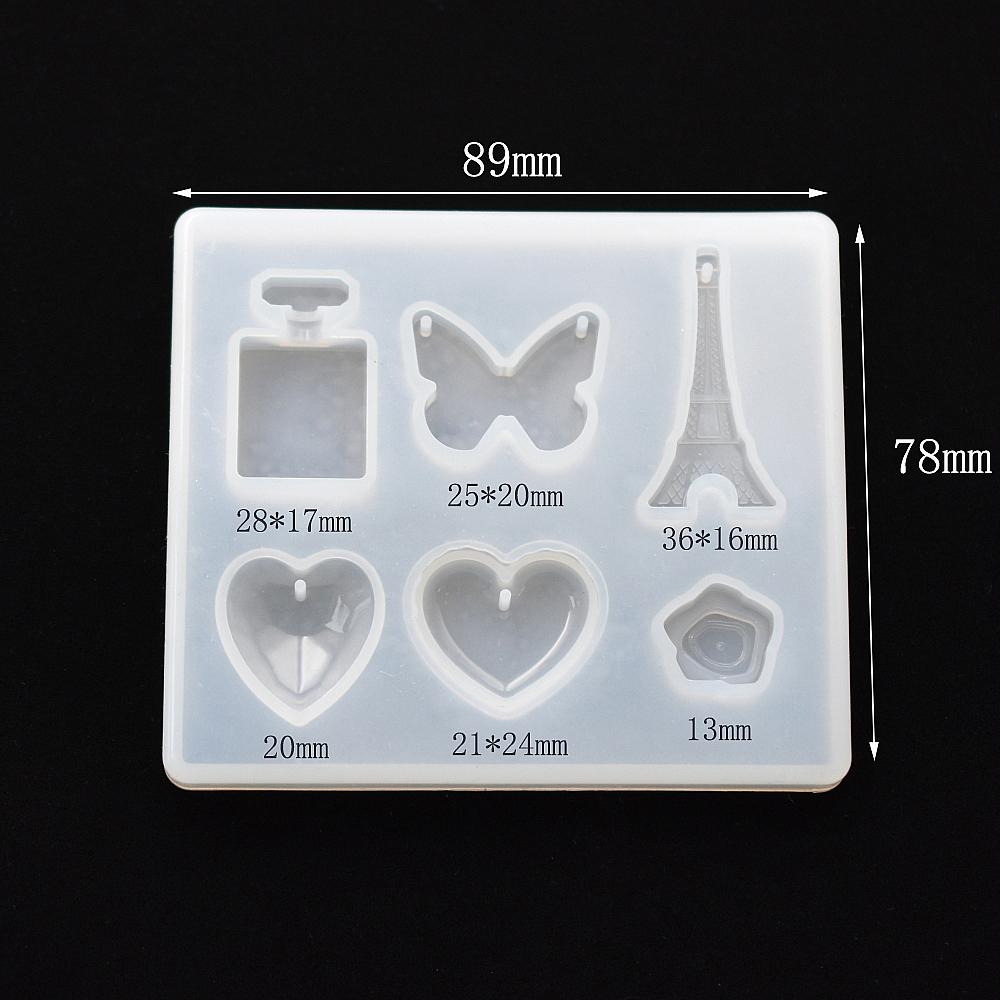 Cute Beads Cube Triangle Silicone Mold For Jewelry Earrings Pendant Making Resin UV Epoxy Resin Molds Crafts DIY Tool