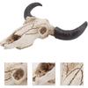SEWACC Skull Decor Halloween Decor Cow Skull Wall Decor Resin Animal Wall Decors Hanging Pendant Crafts Ornaments Creative Halloween