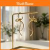 Geometric Metal Butterfly Pendant Earrings For Women With Gold Plating Trendy Summer Jewelry