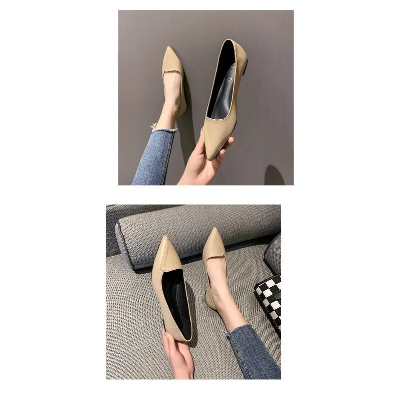 Zapatos de Moda para Mujer con Punta y sin Cordones Verano Mocasines para Mujer Cómodos Zapatos de Barco Amarillos para Señora Planos de Otoño Zapatos Mujer