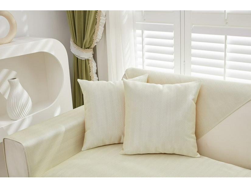 Pure Herringbone Ice Silk Non-Slip Sofa Cushion - Modern Simple Green Design for Summer Cool Comfort