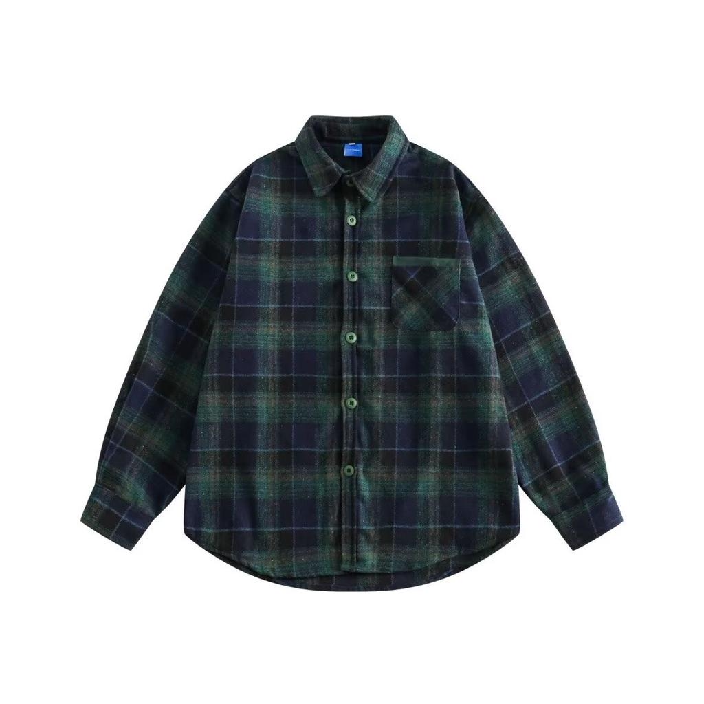 2024 Letter Long Sleeve Shirt Japanese Hong Kong Style Ins Loose Shirt Boys Summer Trendy Versatile Casual Coat