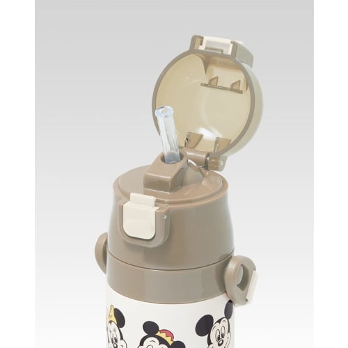 Skater Children's Stainless Steel Water Bottle 2way Direct Drinking 420ml Cup Drinking 350ml Mickey & Friends Cooking Child-friendly Lightweight Type