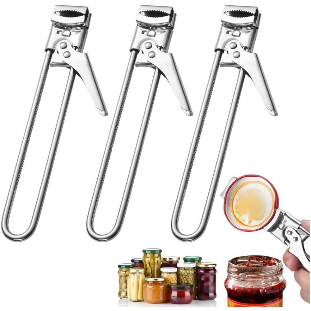 2026 Is suitable for weak handed can openers, With adjustable multifunctional stainless steel can openers, Can openers, and lid clamps