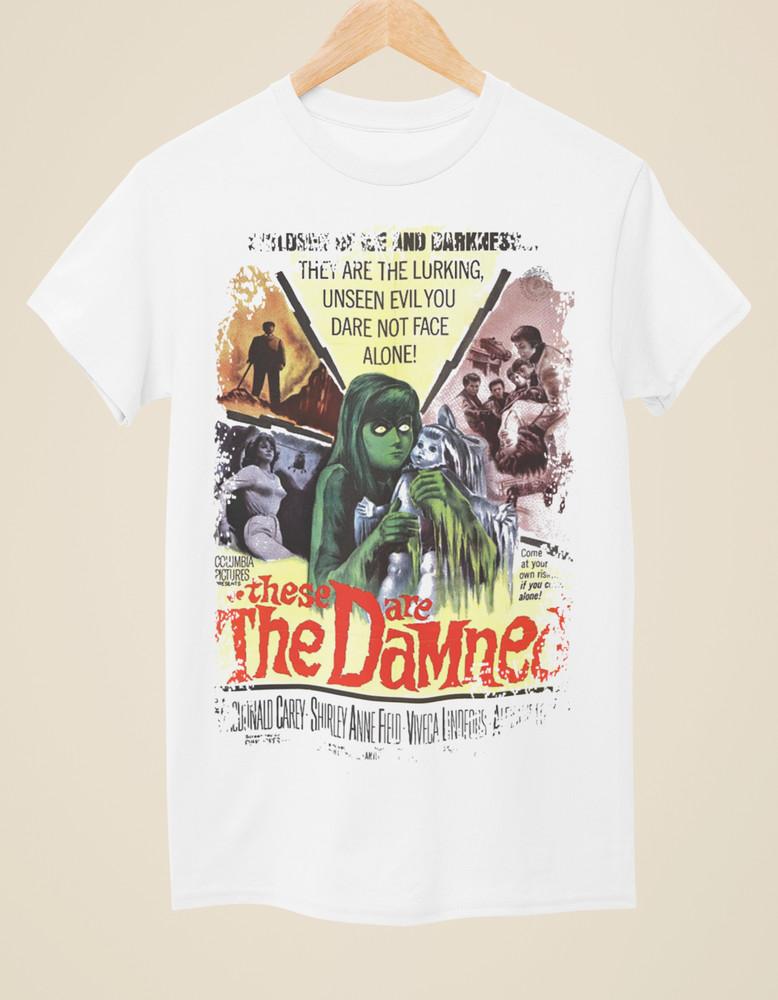 The Damned (1962) - Movie Poster Inspired Unisex White T-Shirt Unisex T-Shirt XXL