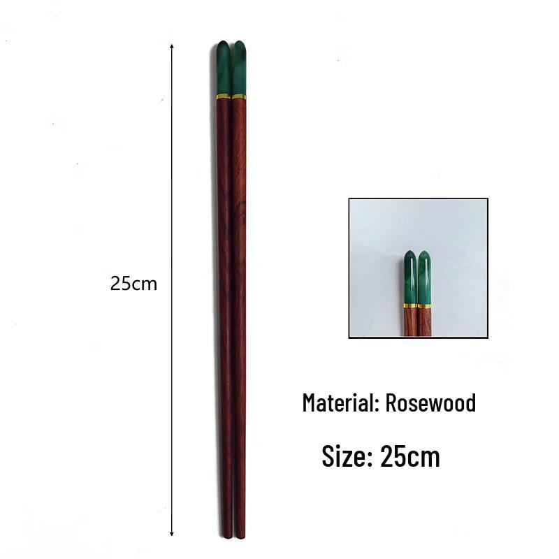 Wutuo Wood and Jade Chopsticks