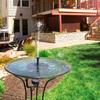 3.5W Solar Fountain Pump, Solar Water Pump Floating Fountain Built-in 1500mAh Battery, with 6 Nozzles, for Bird Bath