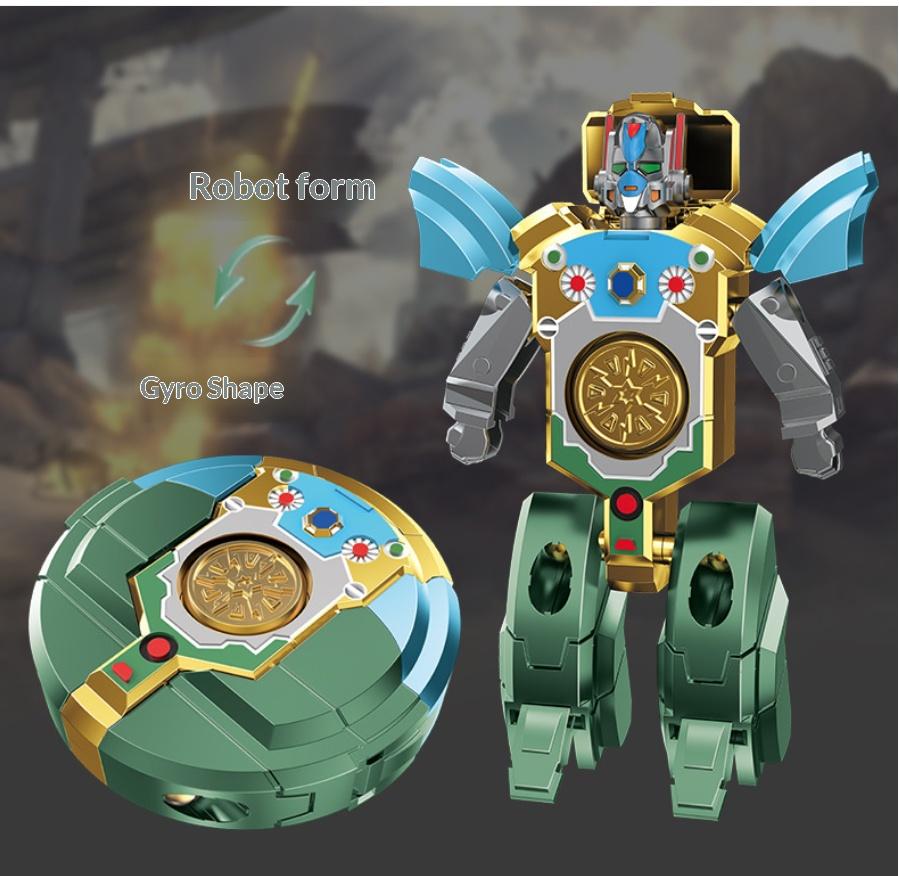 Fingertip Mechanical Gyroscope: Creative DIY Mecha Tank Transforming Robot – Educational and Stress-Relieving Toy for Children