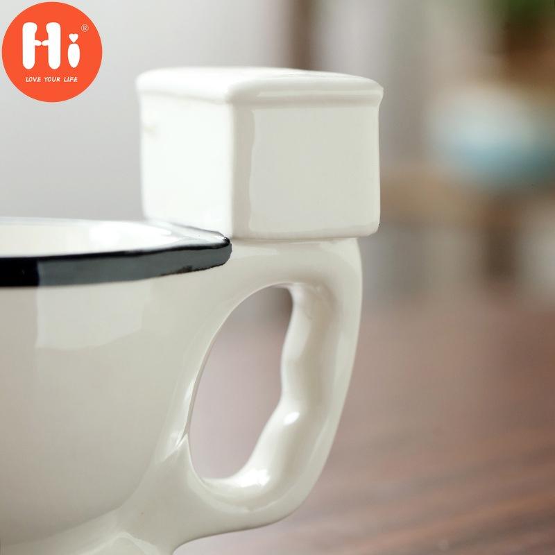 Hi Toilet Ceramic Mug 300Ml Coffee Tea Milk Ice Cream Cup Water Cup Christmas Gifts