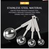 201 Stainless Steel Measuring Spoon Kitchen Baking Measuring Tool Milk Powder Salt Measuring Spoon Set Measuring Four Piece Set