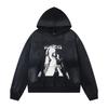 2025 Unisex Oversized Hooded Sweatshirt With Vintage Character Print Loose Fit Streetwear Casual Top