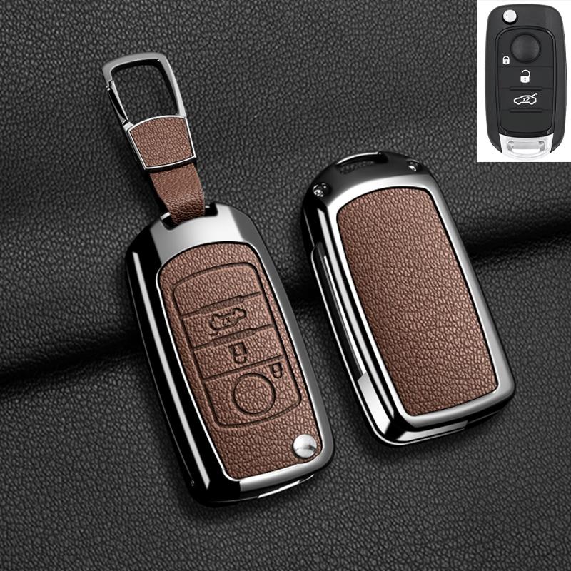 

Zinc Alloy Flip Key Case Cover Shell For Fiat Tipo Toro Nuovo Freedom 500X Doblo Argo Grazie Protector Keyless Fob Accessories