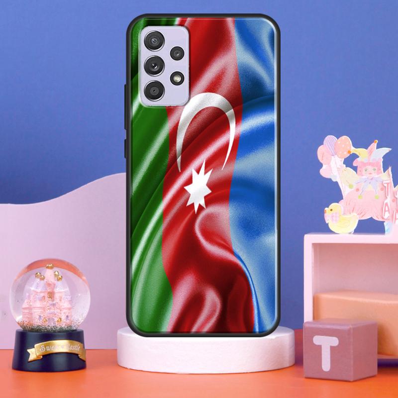 Azerbaijan Flag Case For Samsung Galaxy A56 A16 A26 A36 A55 A35 A15 A54 A34 A14 A52 A32 A12 A13 A33 A53 A17