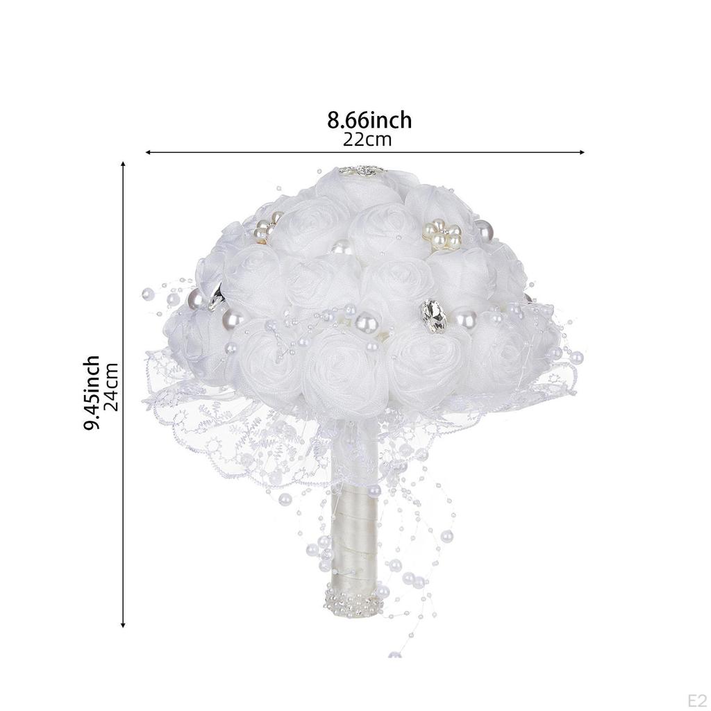 Artificial Rose Bouquet for Weddings, Tossing Flowers Celebrations