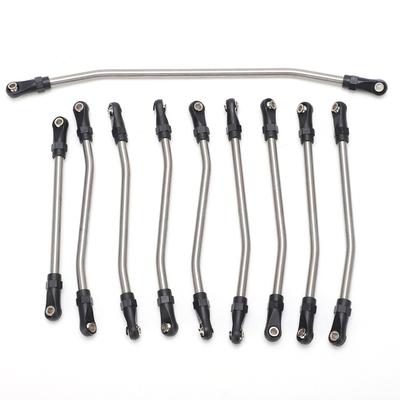 10 vnt. nerūdijančio plieno traukių komplektas, tinka Axial Wraith 90018 90020 90031 90045 90056 110 RC