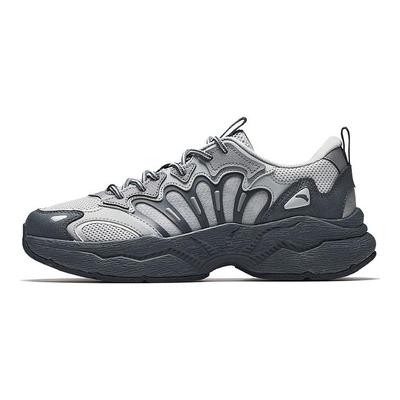 Slip Resistant Abrasion Resistant Low Top Casual Shoes Men's Gray 112538851-2