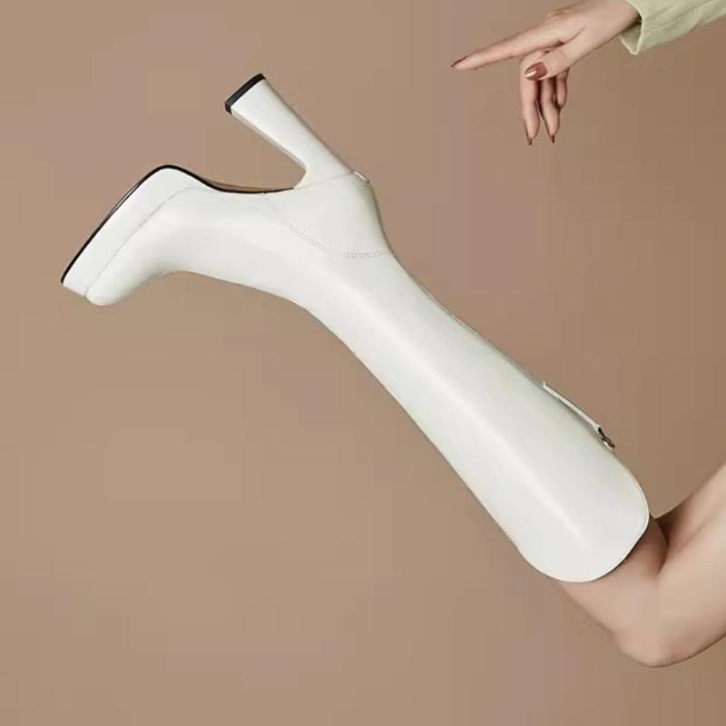 Fashion Women High Boots Sexy Platform High Heels Shoes 2025 Designer New Winter Chelsea Fashion Boots Dress Party Pumps Mujer Botas