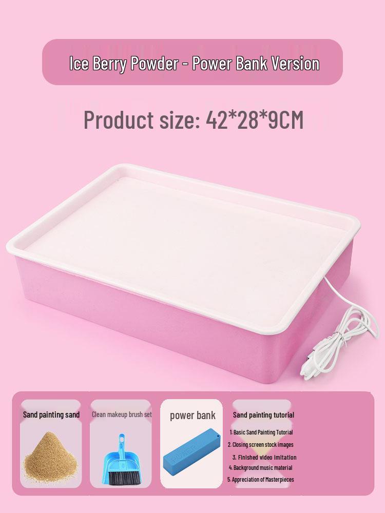 

TikTok DIY Столик для рисования песком для детей - Креативный набор для граффити и образовательной раскраски