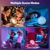 RGB Bedside Lamp with Star Projection, Dimmable Night Light with Timer Function (30 60 Mins), Star Sky Projection,