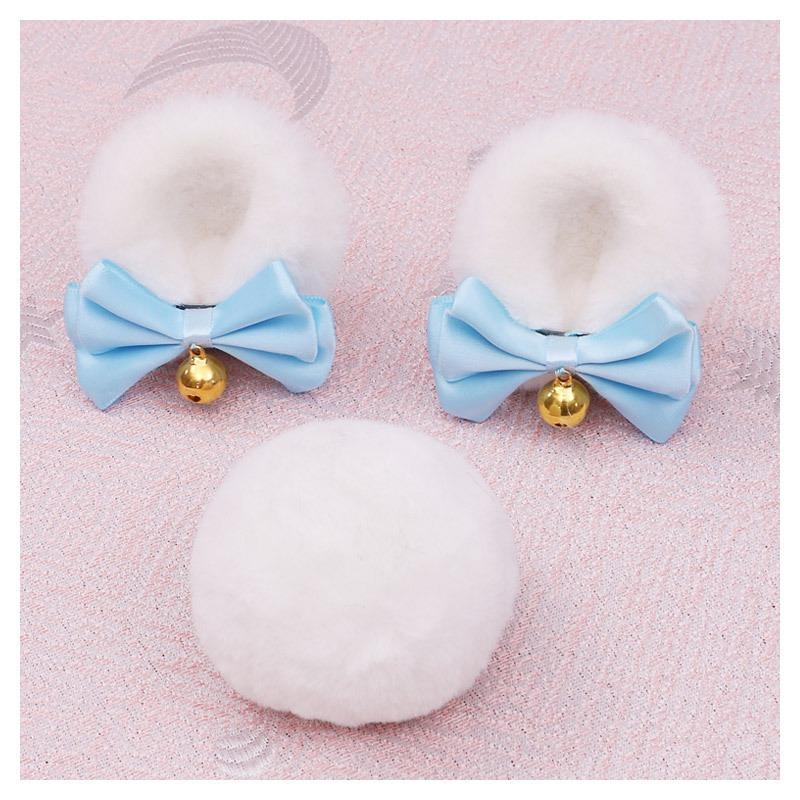 A handmade cute olita hair accessories lo lady edge clip J animal ear hairpin double bow bear ear pair clip