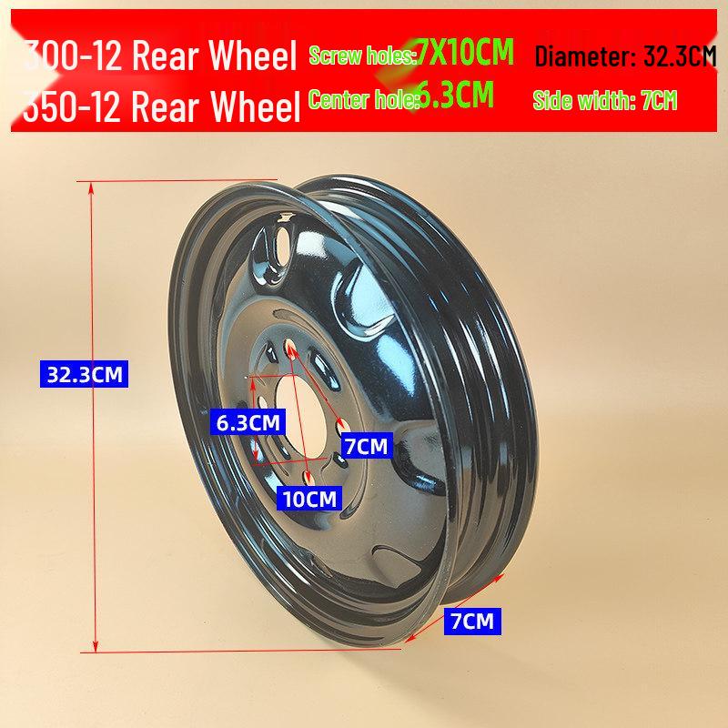 Electric Tricycle with Steel Rims: 300-12