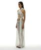 PARTIMENTO WOMEN Crochet Wrap Hooded Knit Top_White
