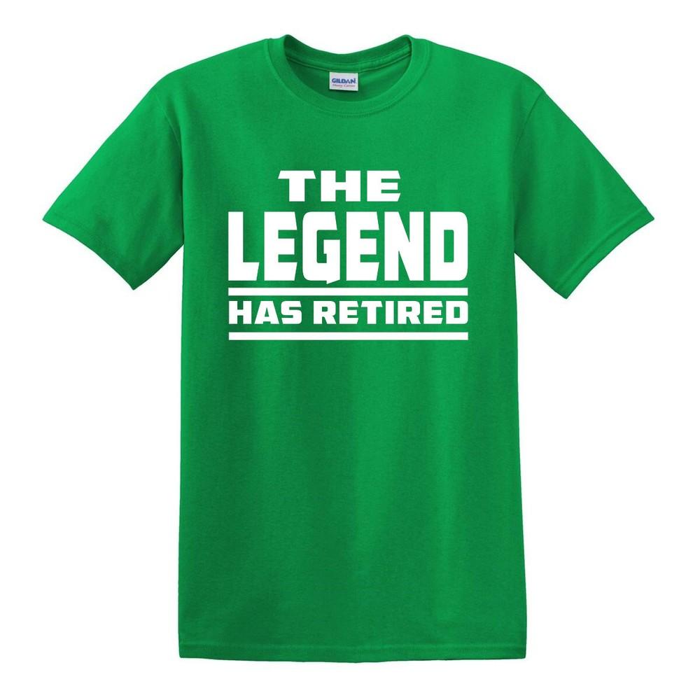 THE LEGEND HAS RETIRED T SHIRT Funny RetireUnisext Gift for Dad Grandad Tshirt Top