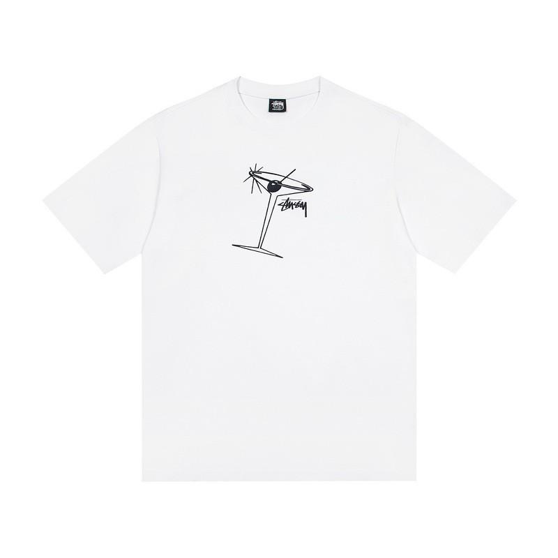 Camiseta de Algodón Unisex de Corte Holgado con Estampado de Letras Camiseta Casual de Manga Corta para Adolescentes y Adultos