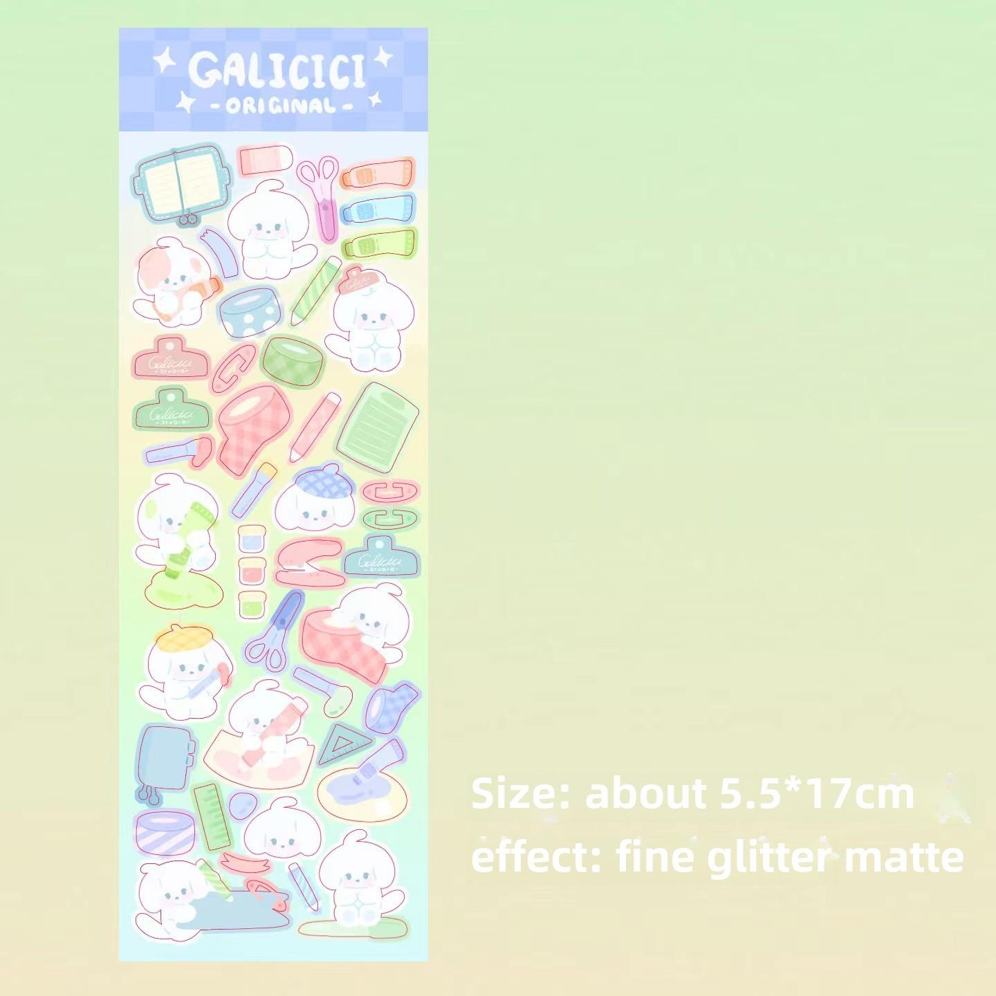 

Животное Gooka наклейка DIY Материал Ручной счет Украшения Лазерная наклейка