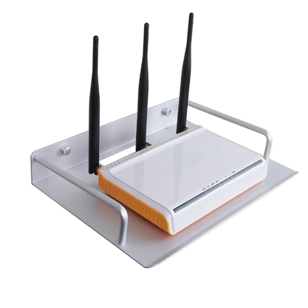 Kovová police na router Nástěnný držák projektoru Odolný stojan na router Obývací pokoj Ložnice