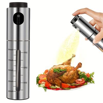 Oil Sprayer, Stainless Steel Olive Oil Sprayer Mister, Olive Oil Spray Bottle For Air Fryer, Salad, BBQ, Seasoning Dispenser